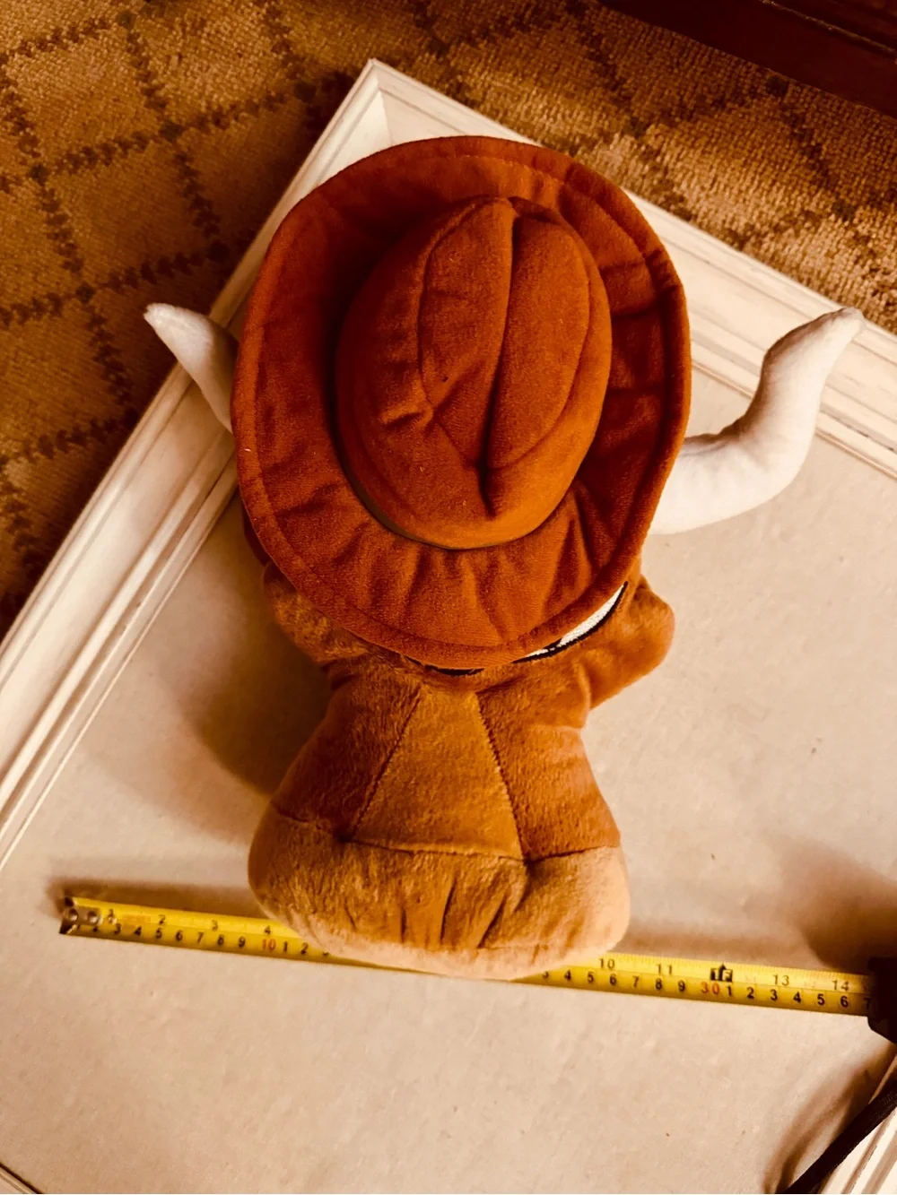 Vintage TeamHeads plush Texas Longhorns Bevo mascot novelty hat / cap